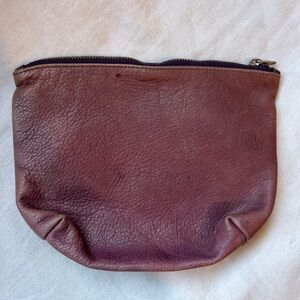 OG BAGGU leather zip pouch